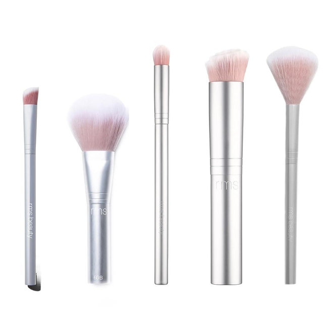 RMS Beauty Vegan Makeup Brush – Foundation Brush, Powder Brush, Blending & Contour, Professional Makeup Brushes Set, Ultra-Soft Synthetic, Cruelty-Free, Seamless Finish
