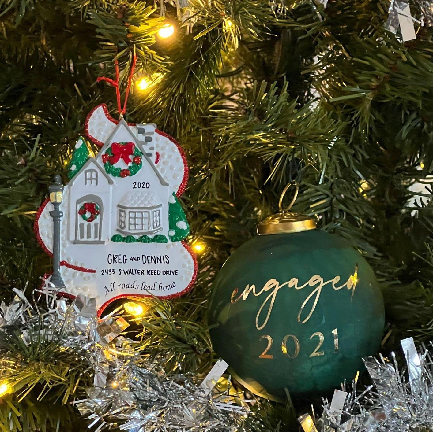 Christmas ornaments from family and friends.