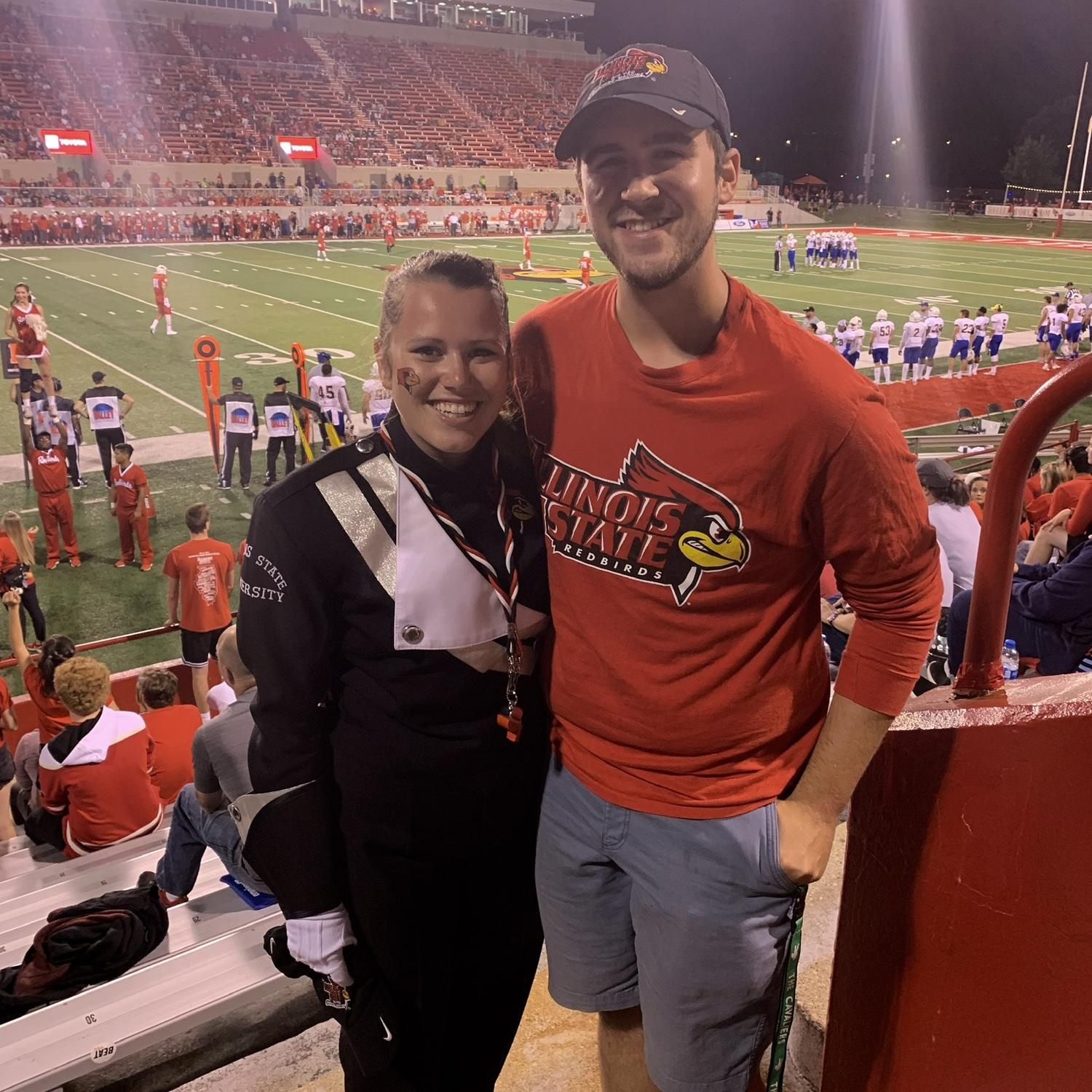 Eric is the best supporter! He would cheer on Kaela at ISU games.