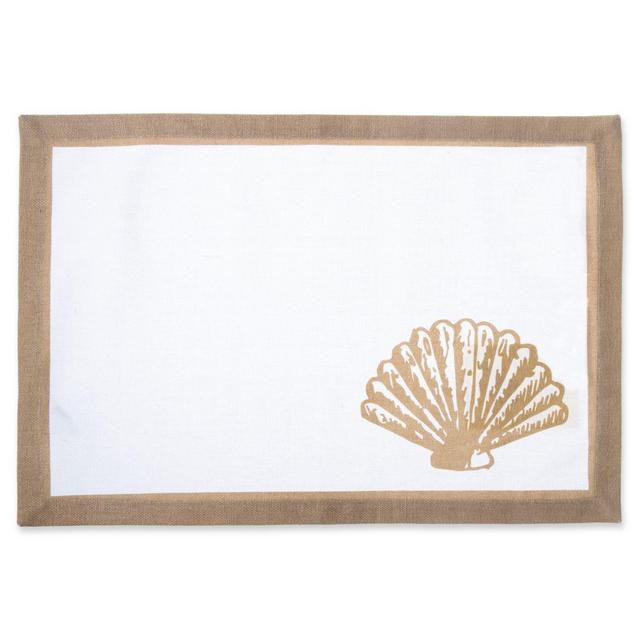 Shell Canvas Placemat in Natural