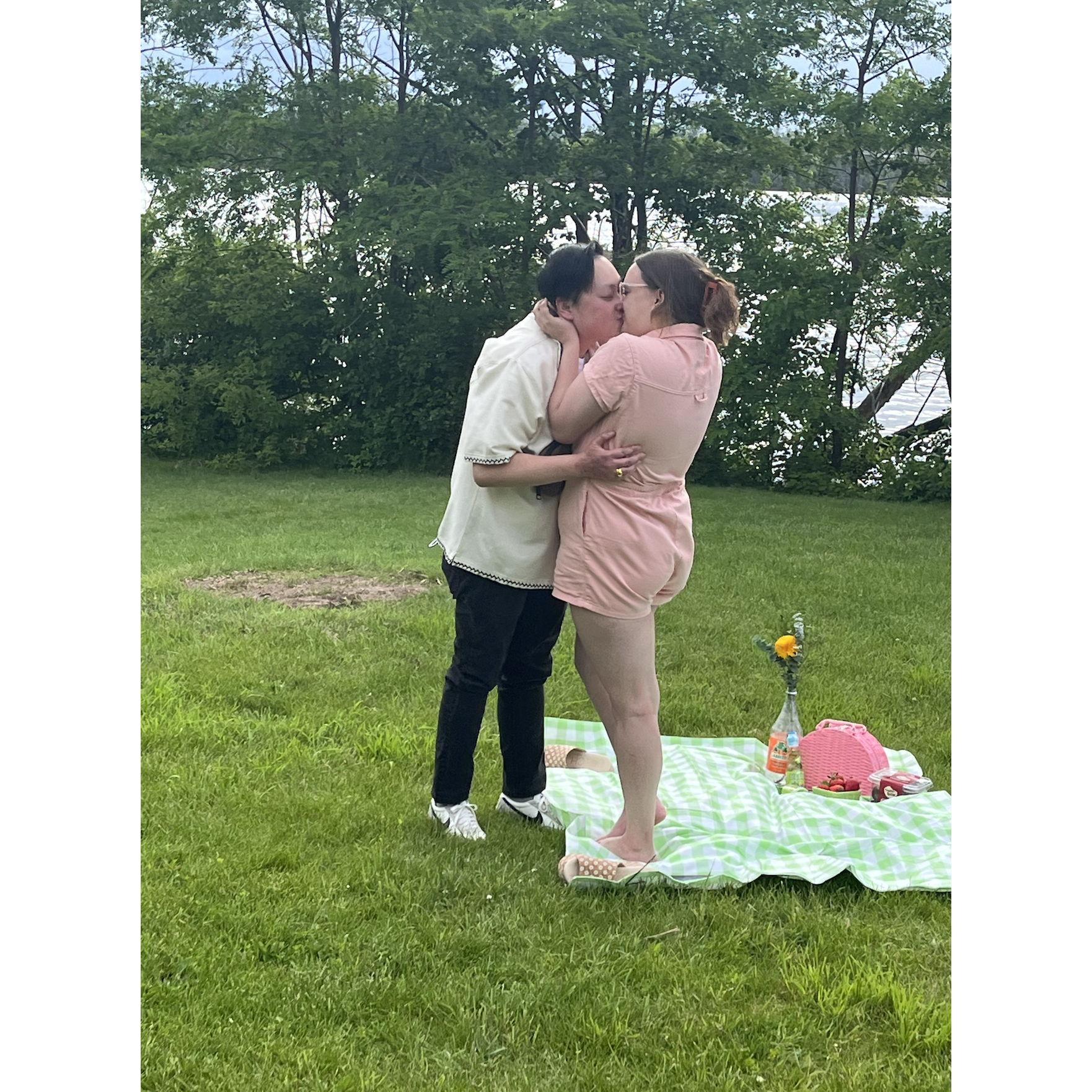 Anna's proposal: He said "Yes!"