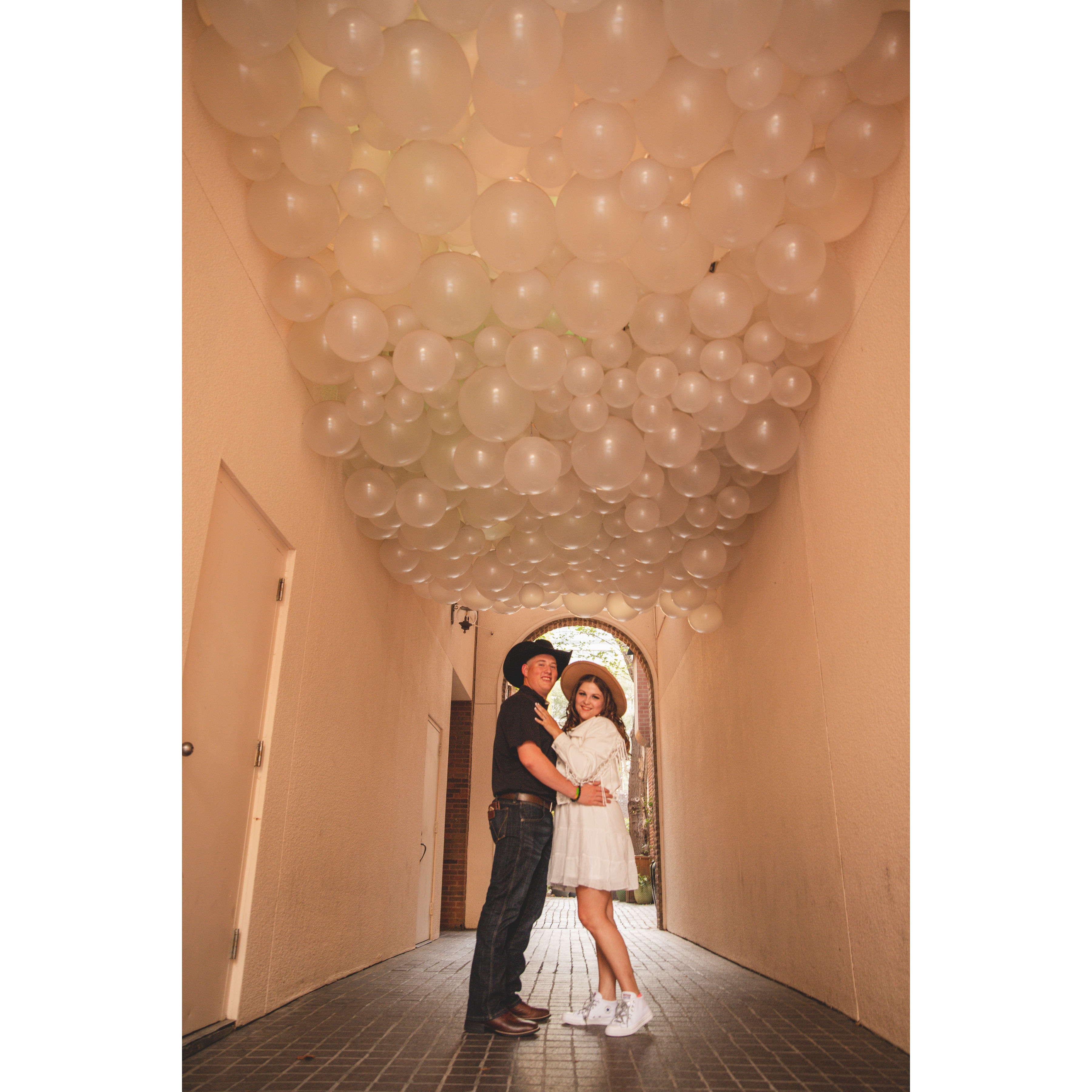 Bubbles of wishes for the Mr. and Mrs.