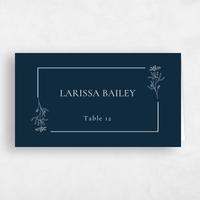 Blue Wedding Place Card - Brooklea