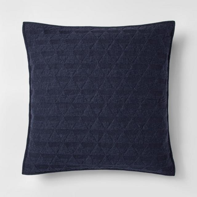 Blue Triangle Stitched Jersey Sham (Euro)- Project 62™ + Nate Berkus™