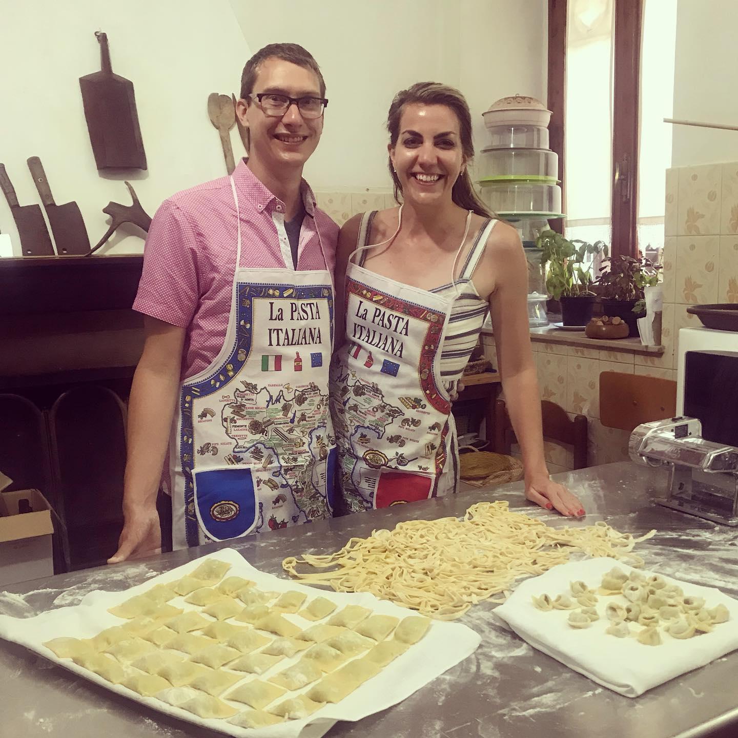 Three types of pasta!
Tyler made the ravioli dish by himself a few weeks later on the day he proposed!