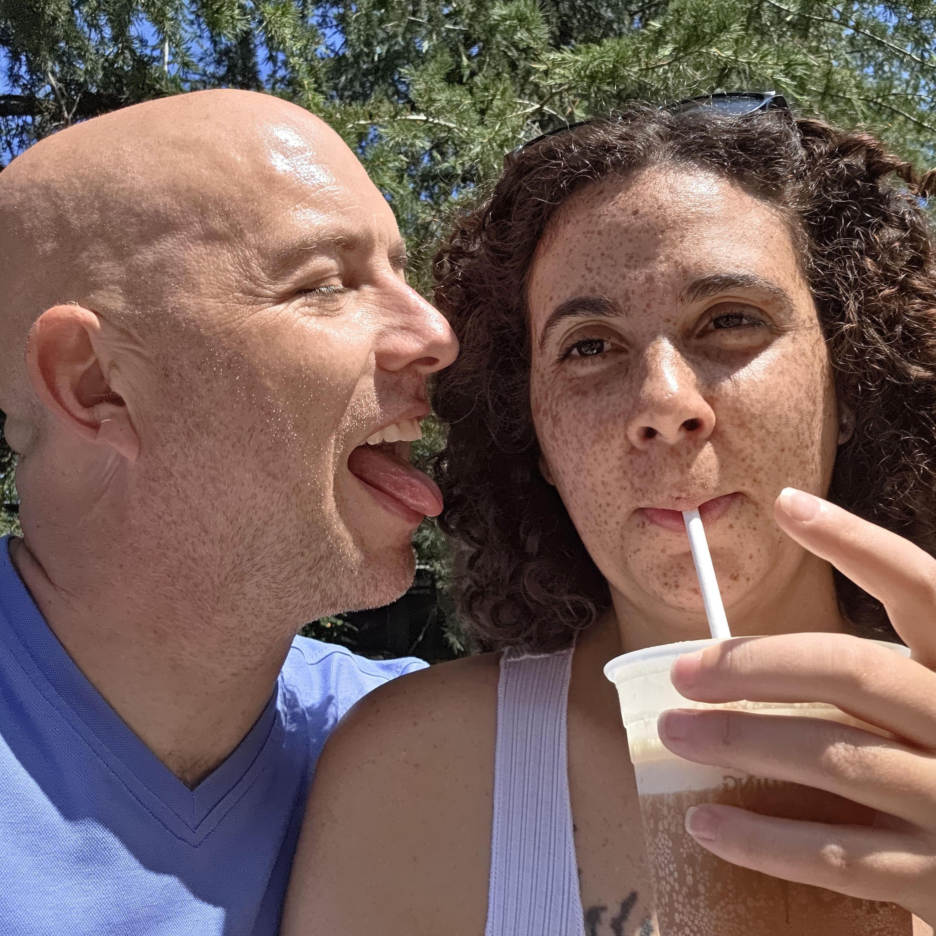 Drinking butter beer, Universal Studios Hollywood