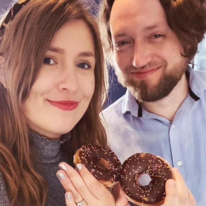 Celebrating the engagement with the most appropriate of foods.