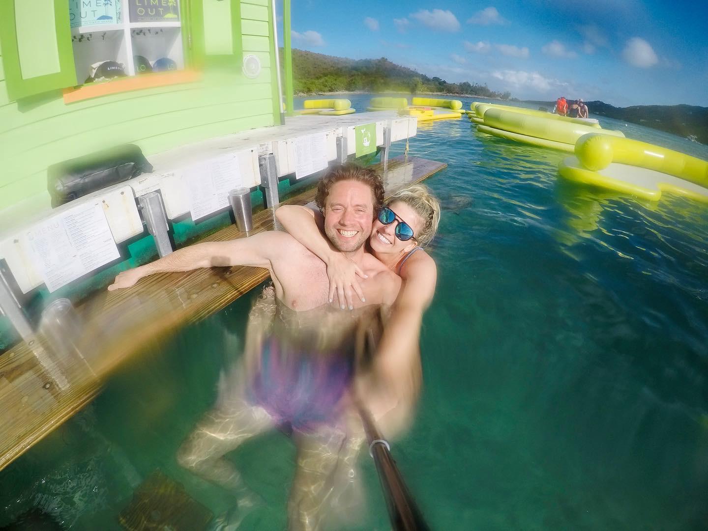 Limeout floating taco bar, USVI