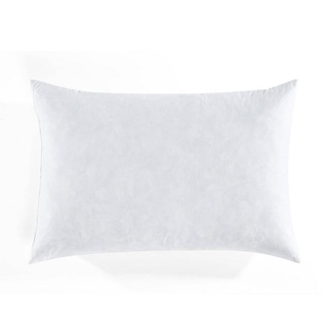 14"x21" Feather Down with Cotton Cover Lumbar Throw Pillow Insert White - Lush Décor