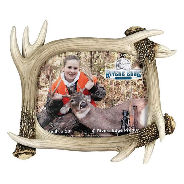 River's Edge Realistic Looking Antler Photo Frame