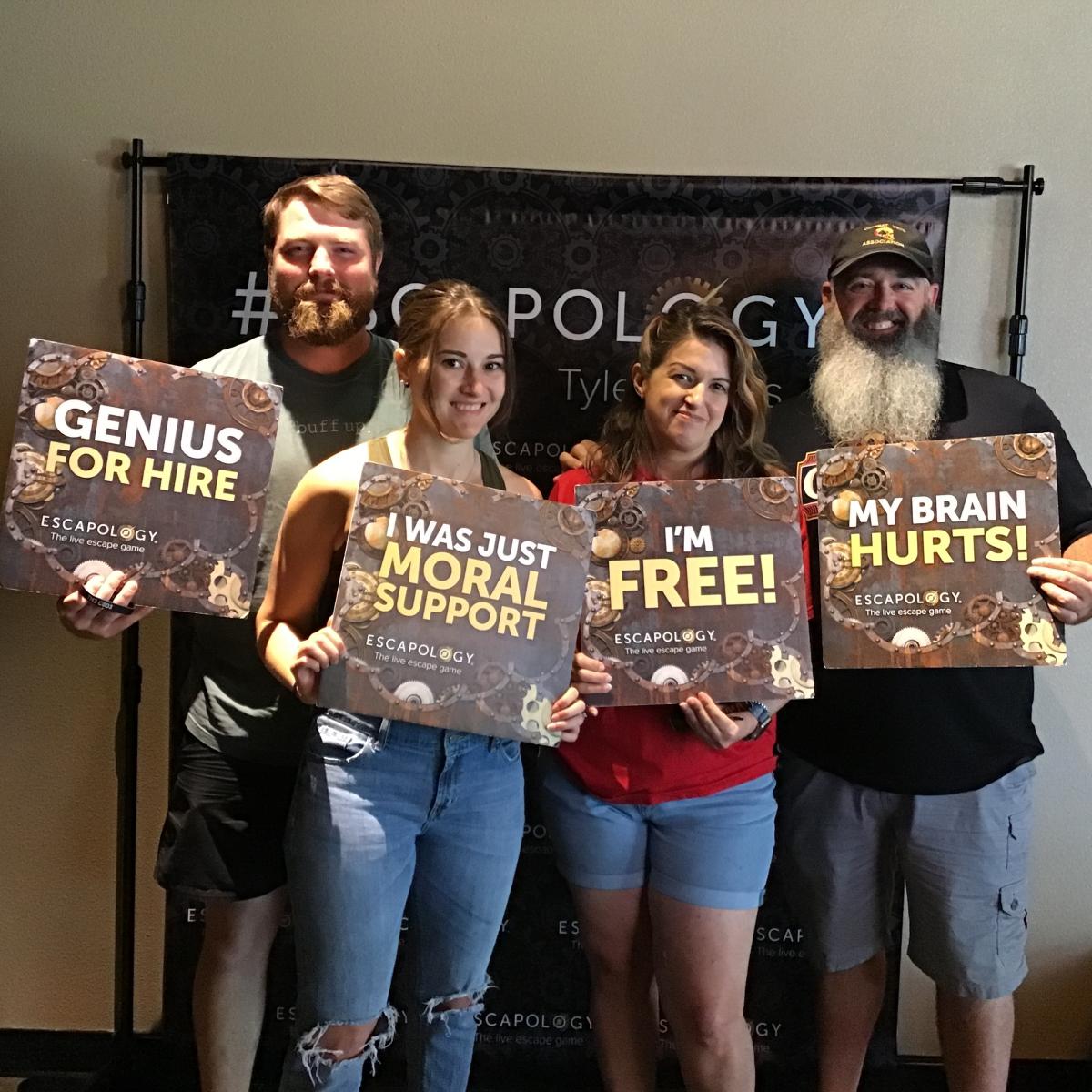 July 9, 2022. My first ever escape room. The guys and Melanie had some