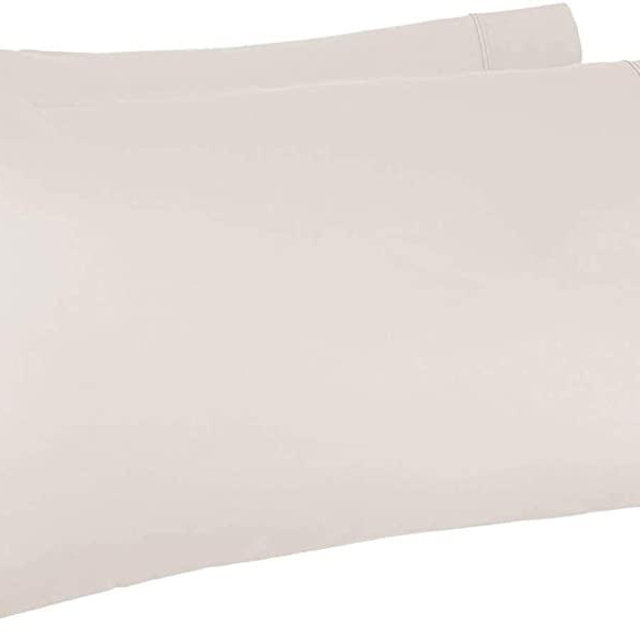 1000 Thread Count 100% Egyptian Cotton Pillow Cases, Ivory Standard Pillowcase Set of 4 Long-Staple 100% Cotton Pillow Case for Sleeping Soft & Silky Sateen Weave Bed Pillow Cover Hotel Pillowcases
