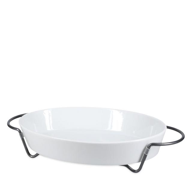 BIA Cordon Bleu Oval Ceramic Baker with Rack