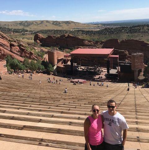 Zack's first trip to Colorado, September 2019, Red Rocks Amphitheatre