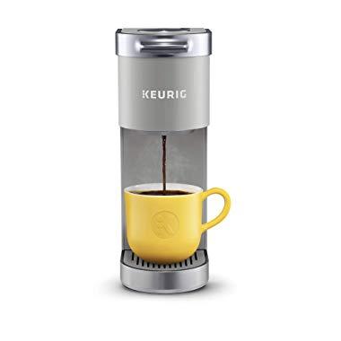 Keurig K-Mini Plus Coffee Maker, Single Serve K-Cup Pod Coffee Brewer, Comes With 6 to 12 oz. Brew Size, K-Cup Pod Storage, and Travel Mug Friendly, Studio Gray