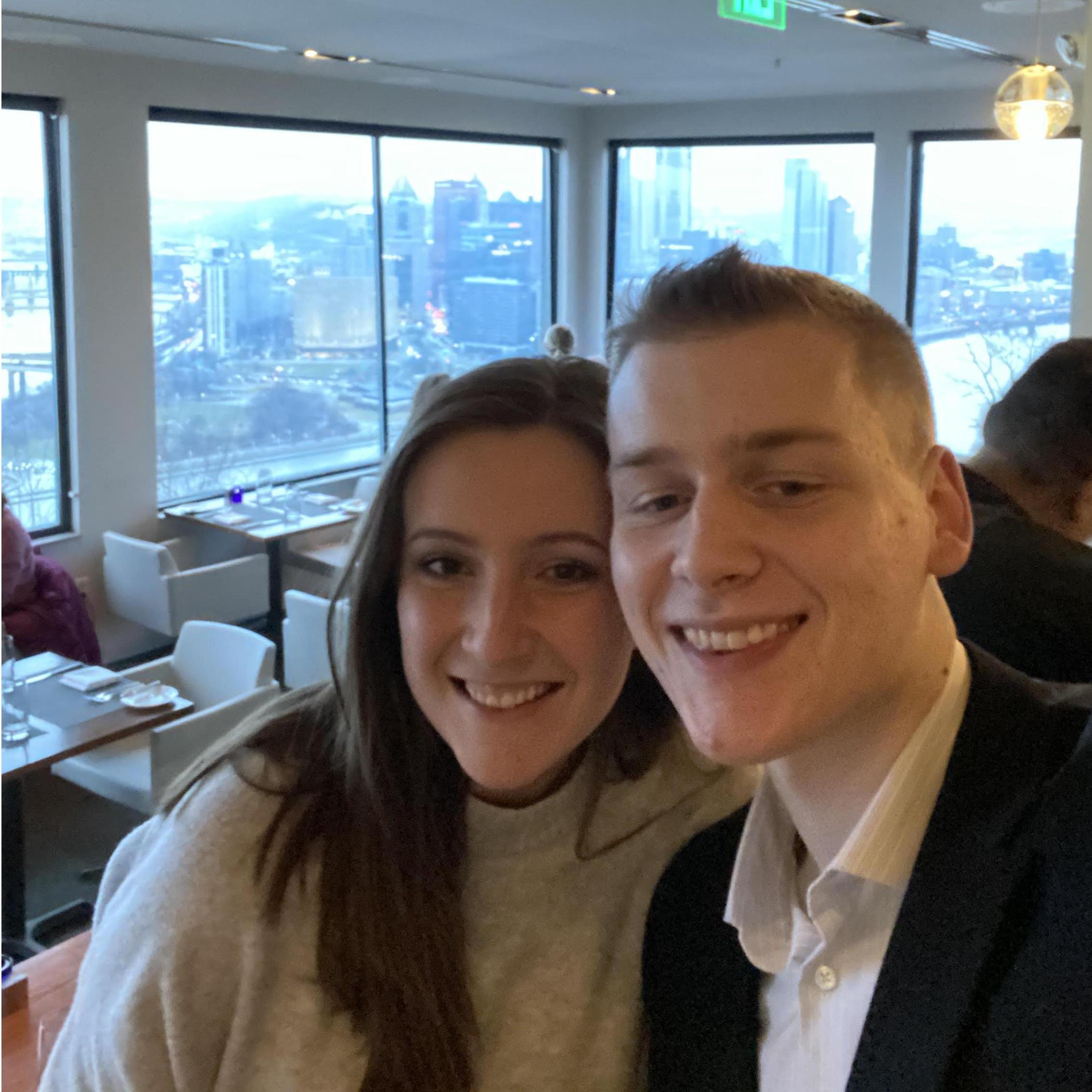 The night we got engaged!