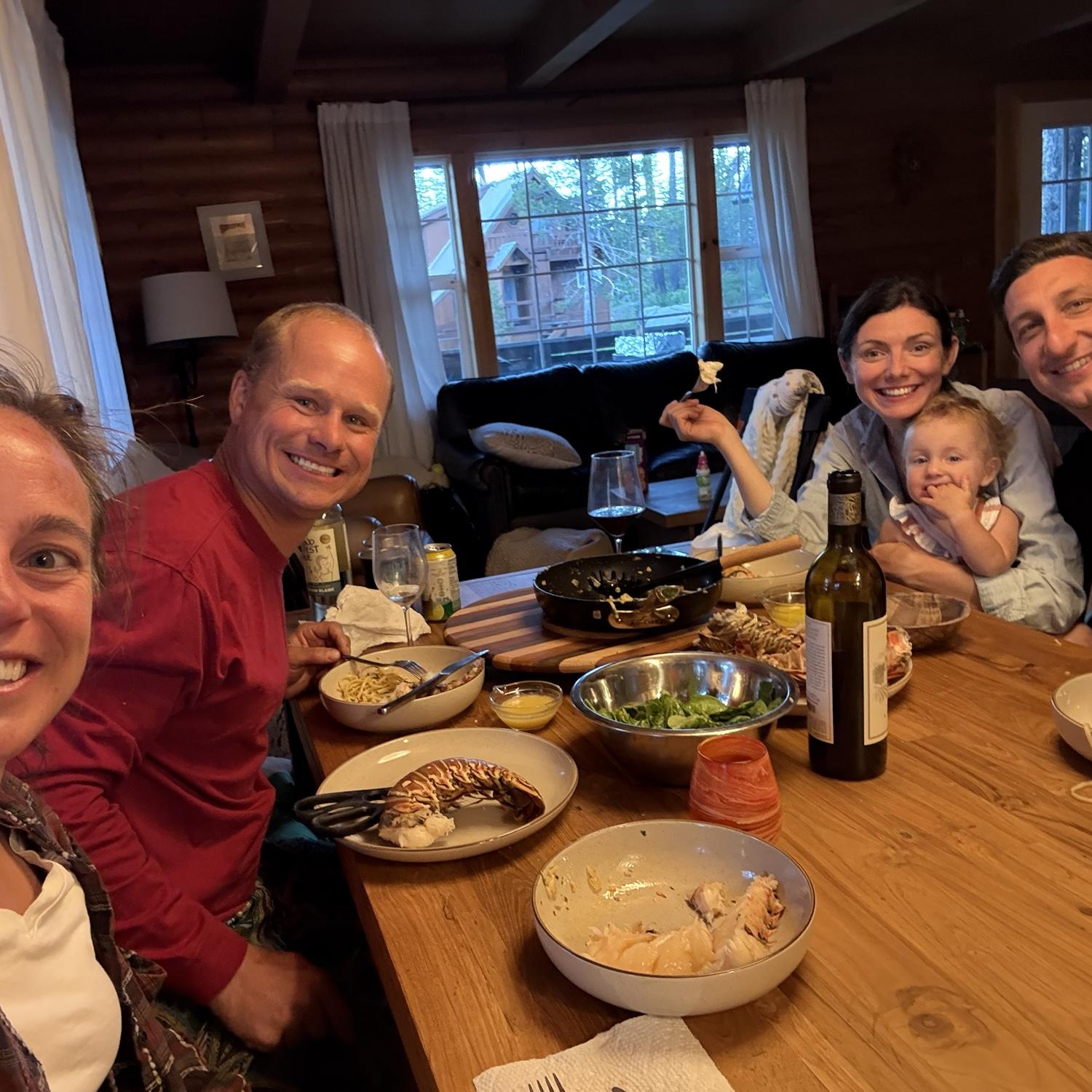 Surf and turf with our cousins!
