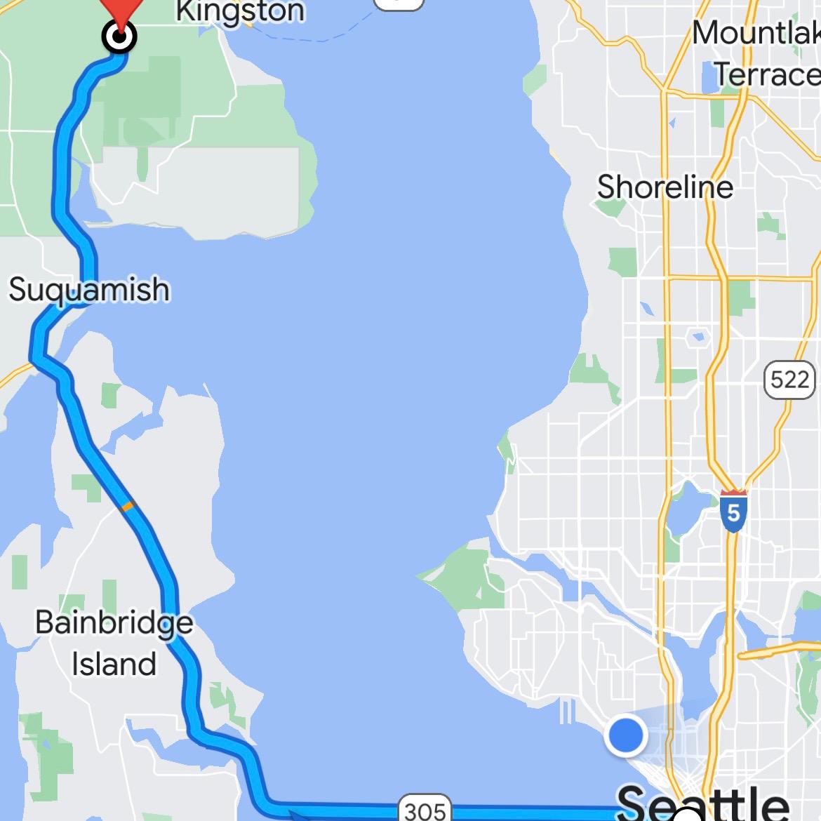 Map from SEATTLE