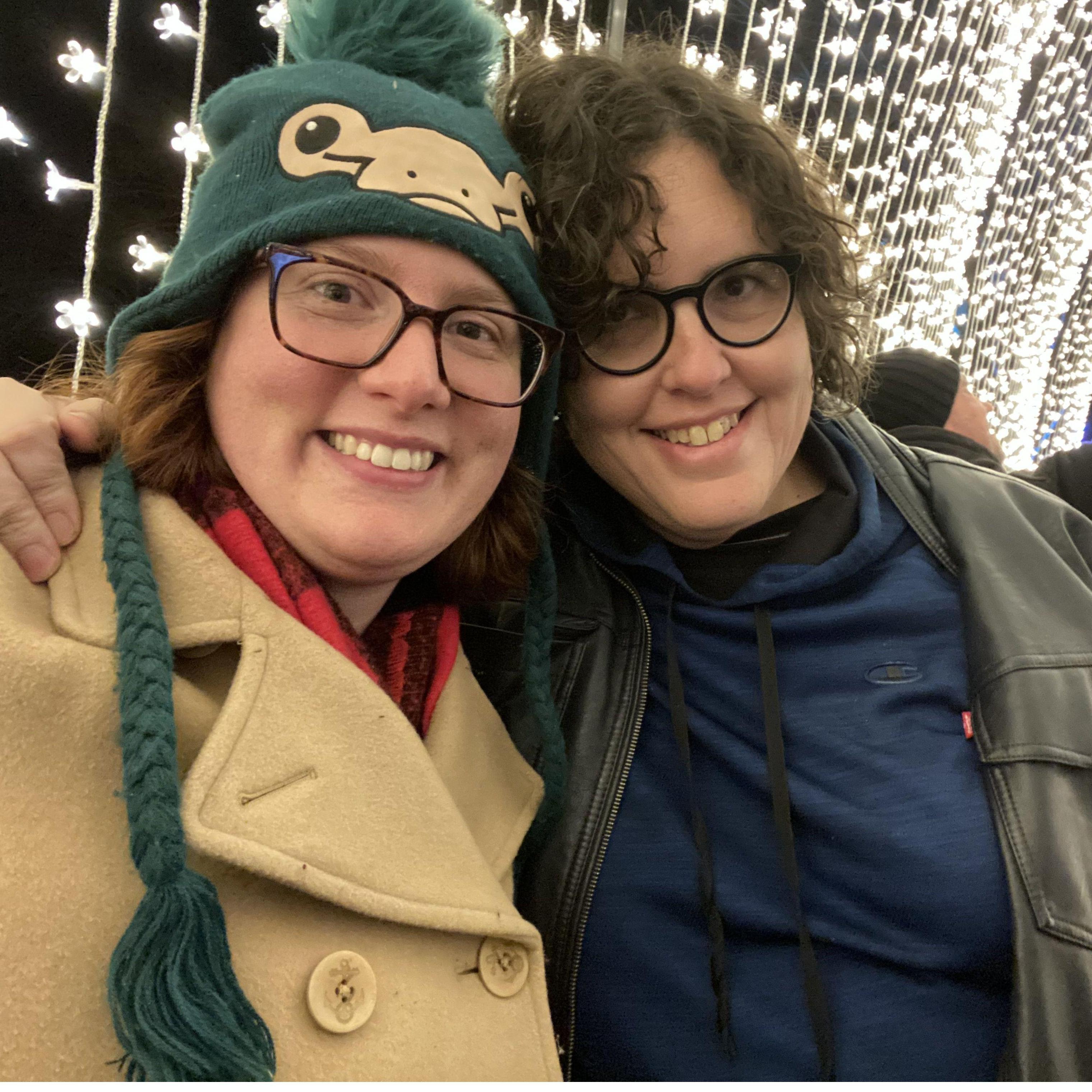 Christmas light display at the Chicago Botanical Gardens Nov 2021
