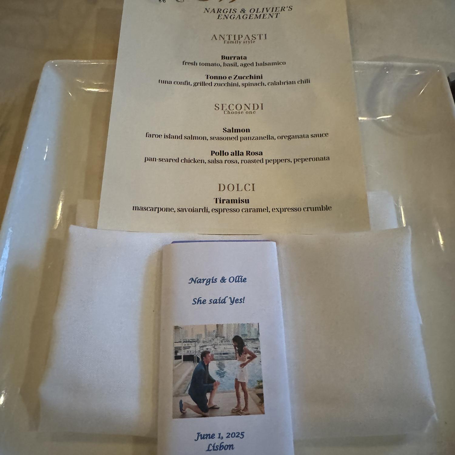 Custom engagement party favors