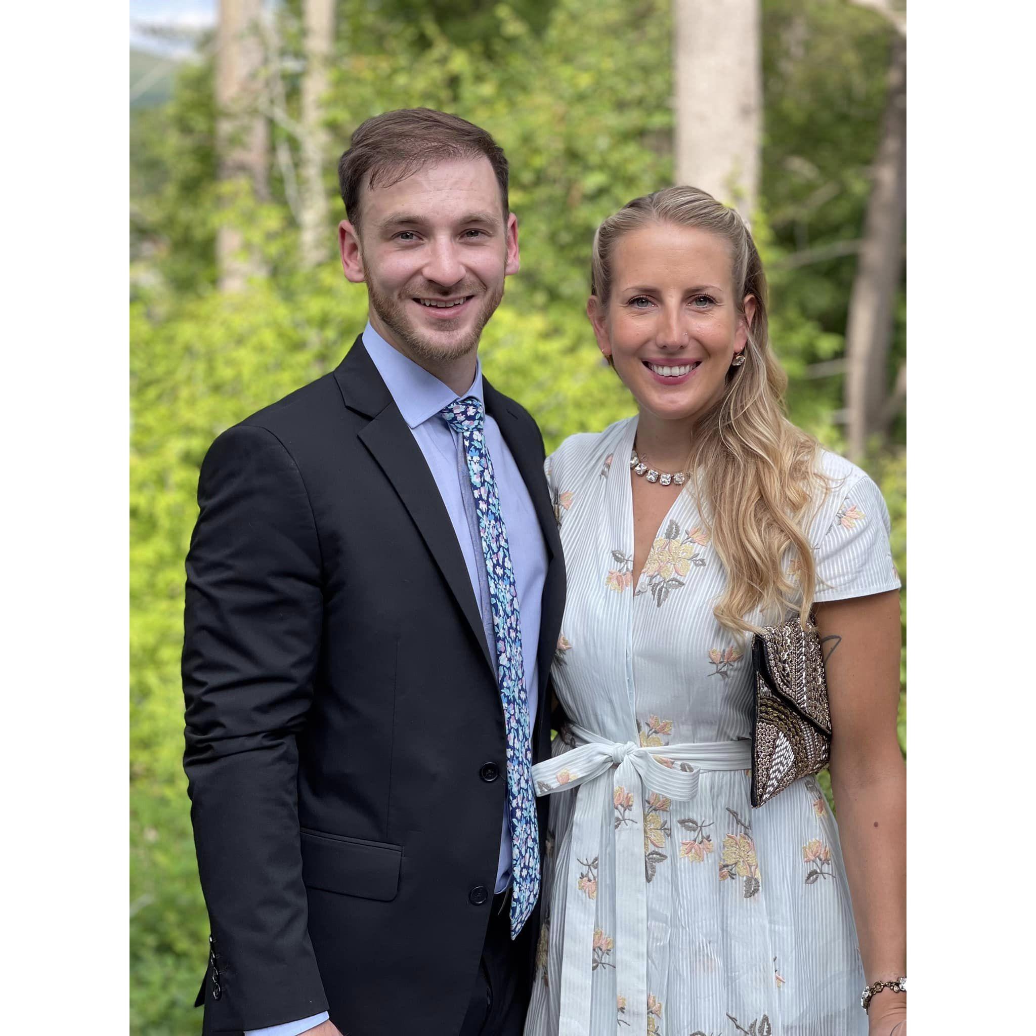 Celebrating the marriage of friends