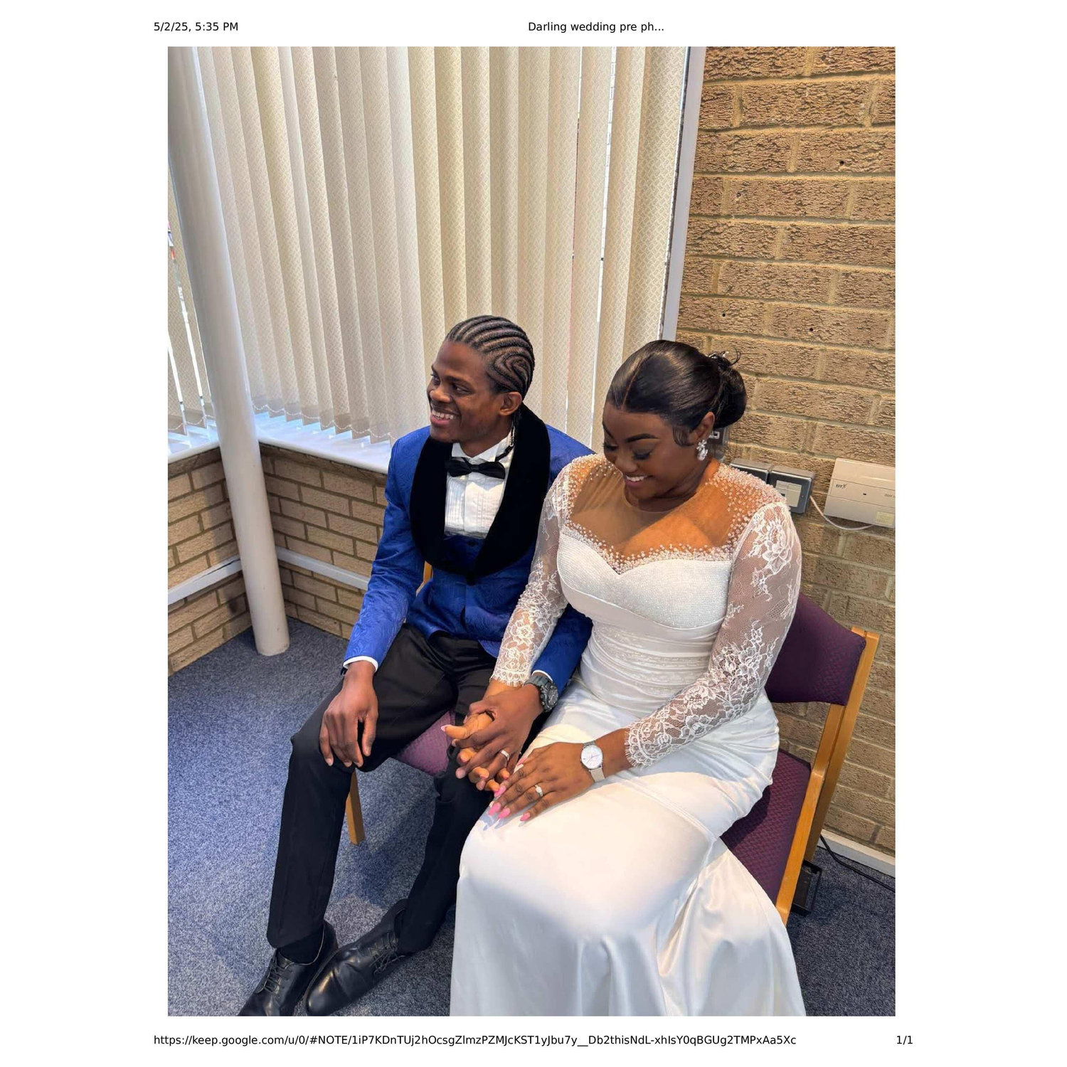 This note invites guests to experience the photos in a personal, heartfelt way while setting an expectation for future memories. Does this work for your site?