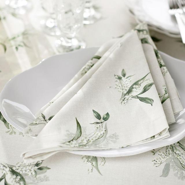 Monique Lhuillier Lily of the Valley Cotton Napkins - Set of 4