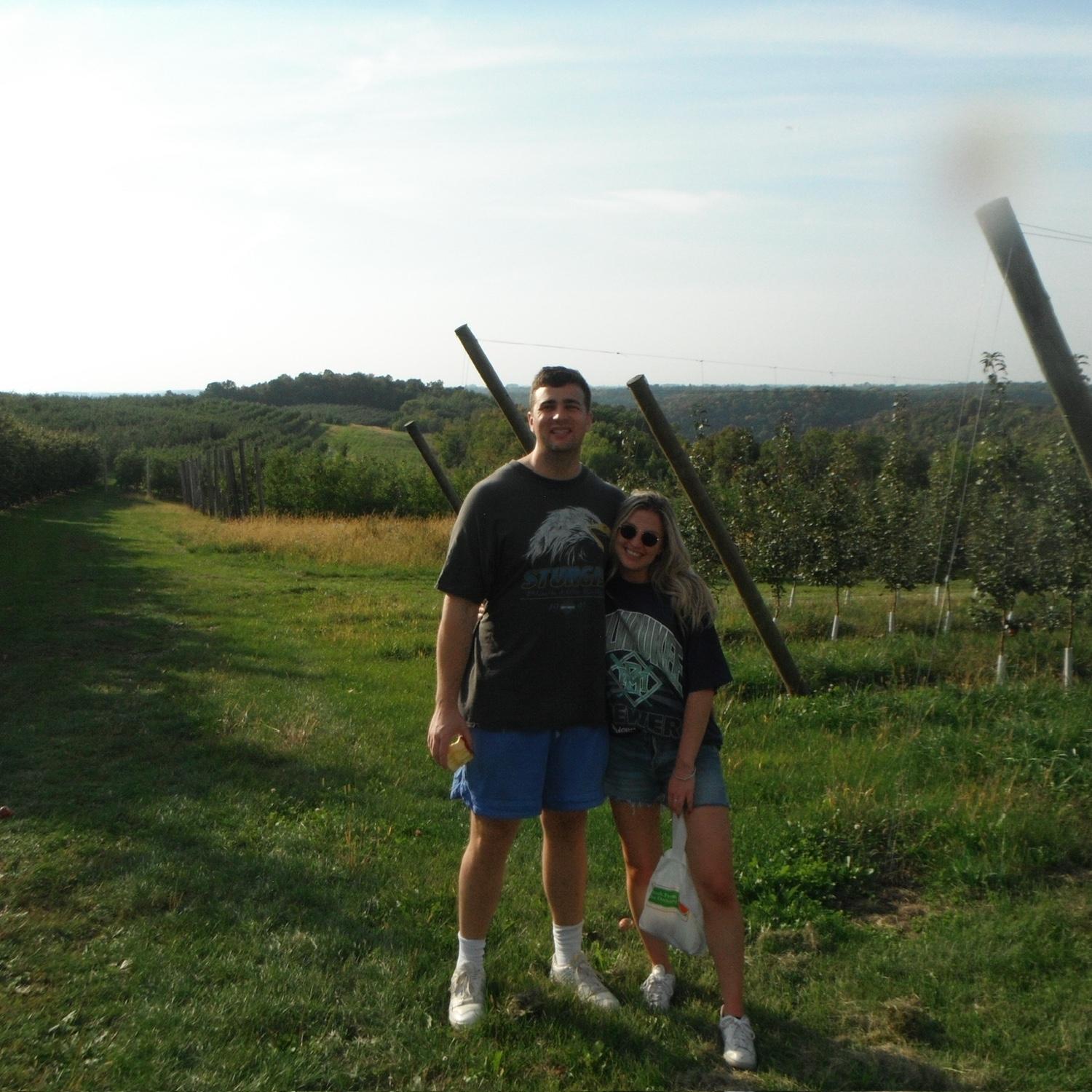 Apple picking in La Crosse, WI.