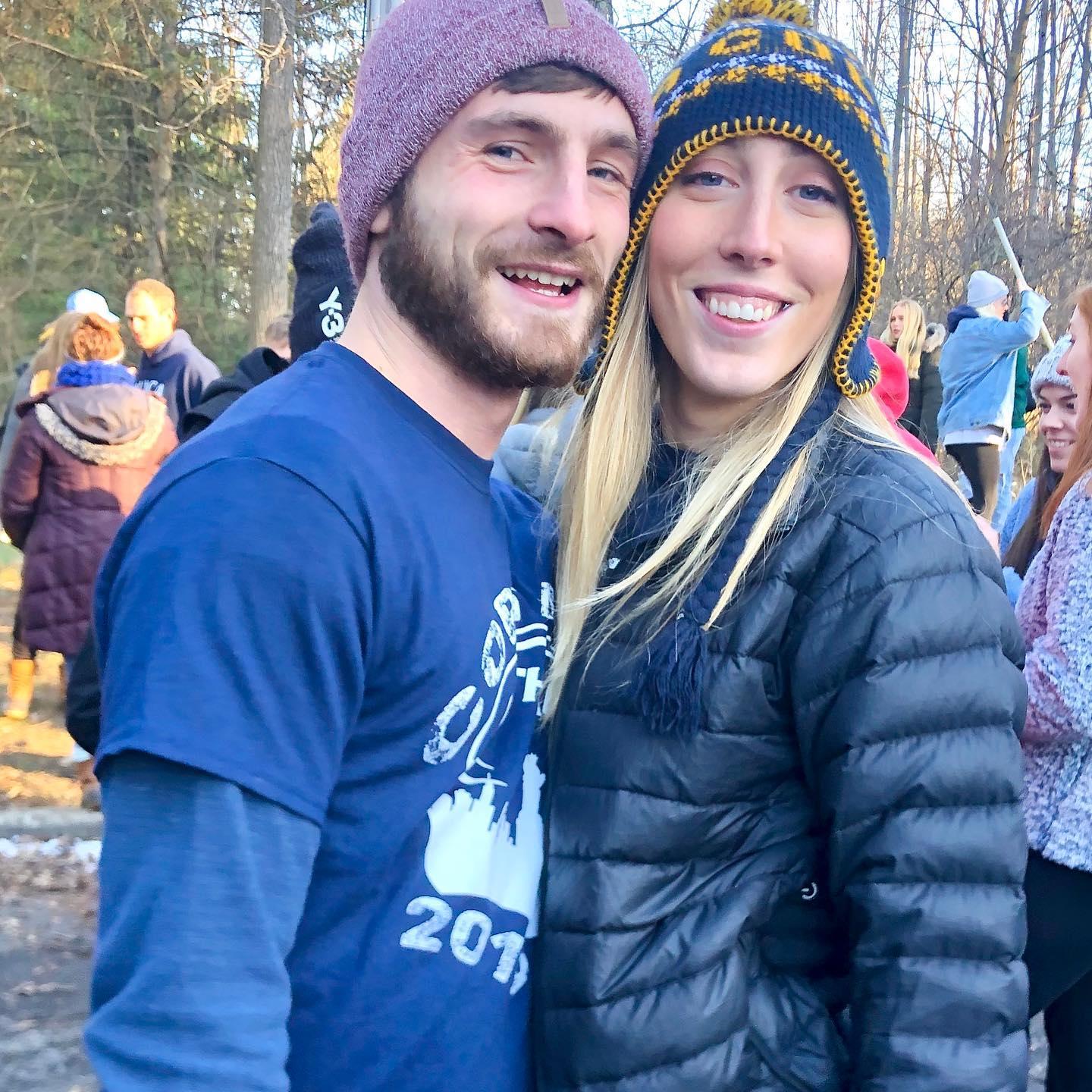 Our first Cortaca together - the big game between Ithaca and the rival who shall not be named