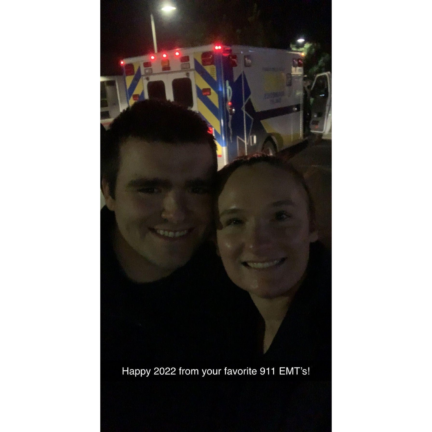 New Years 2022 on shift @ midnight. It was a memorable shift!