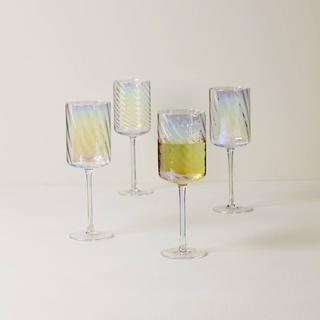 Tuscany Classics Iridescent White Wine Glass, Set of 4