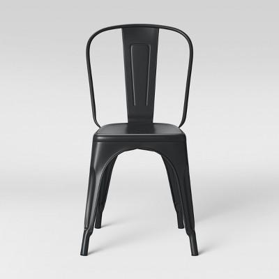 Carlisle High Back Metal Dining Chair Matte Black - Threshold&#153;