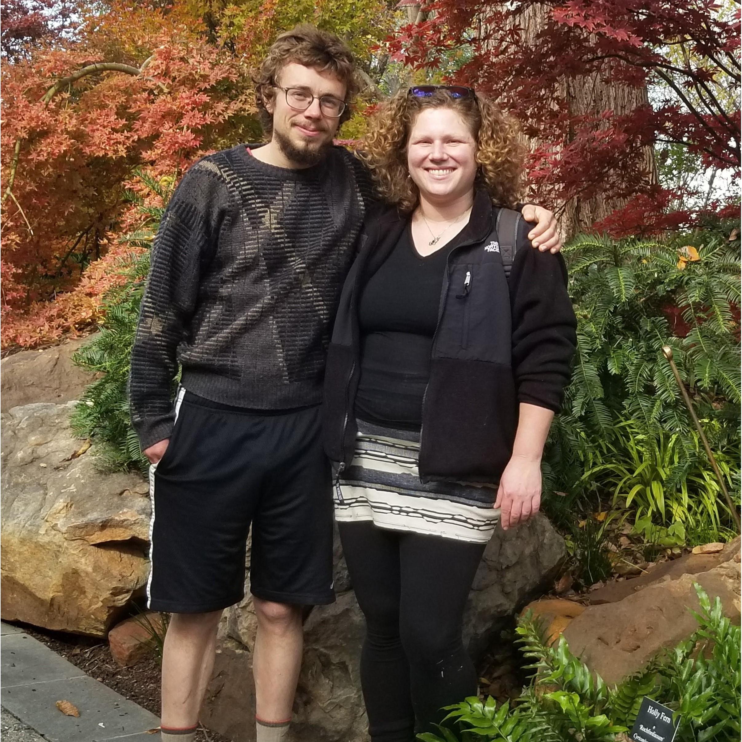 Us in 2018 at the Dallas Arboretum