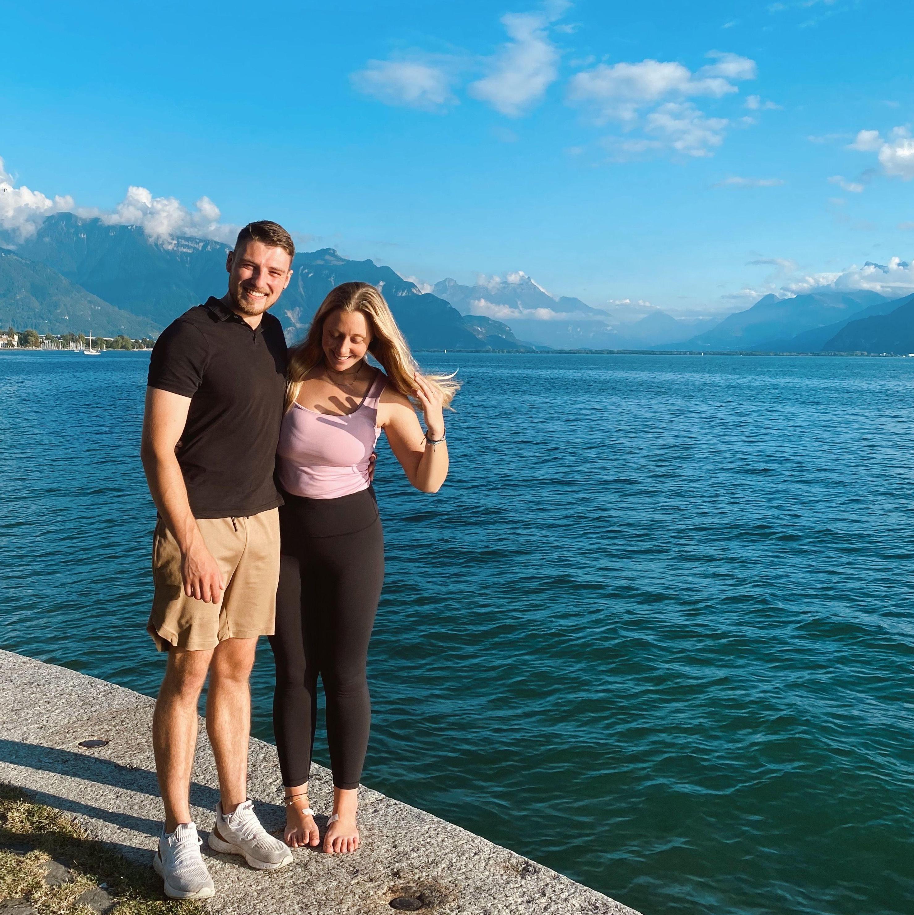 After I had graduated from my school, I went to Switzerland for 10 days and Richard decided to surprise me!