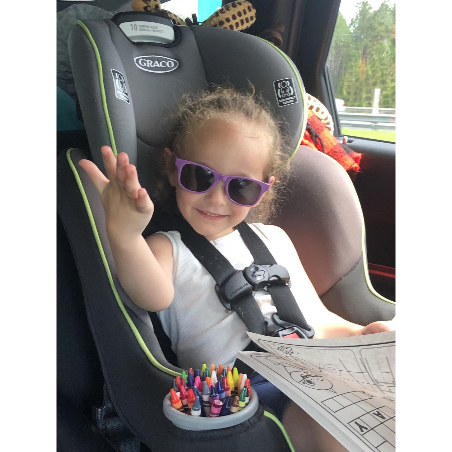 "Of course I'm ready for a 24 hour road trip to see Aunt Gina. I have crayons, don't I?"