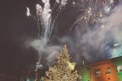Fireworks at Distillery District