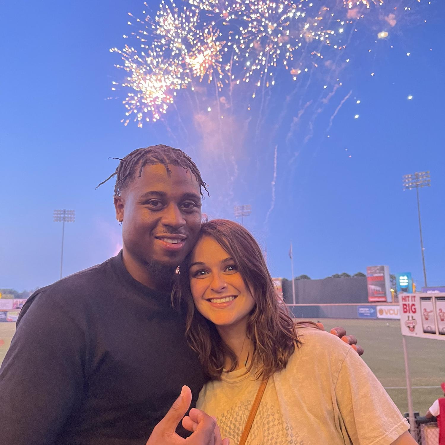 One of our favorite things to do together ⚾️
