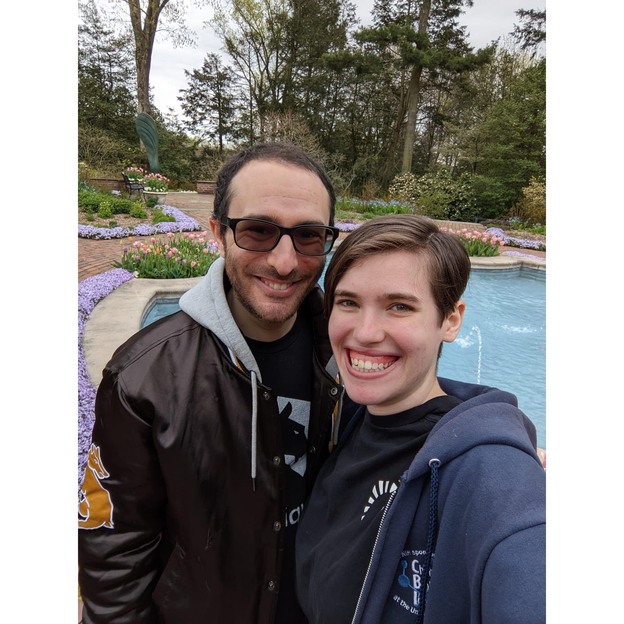 Learning about horticulture together at Mt. Cuba