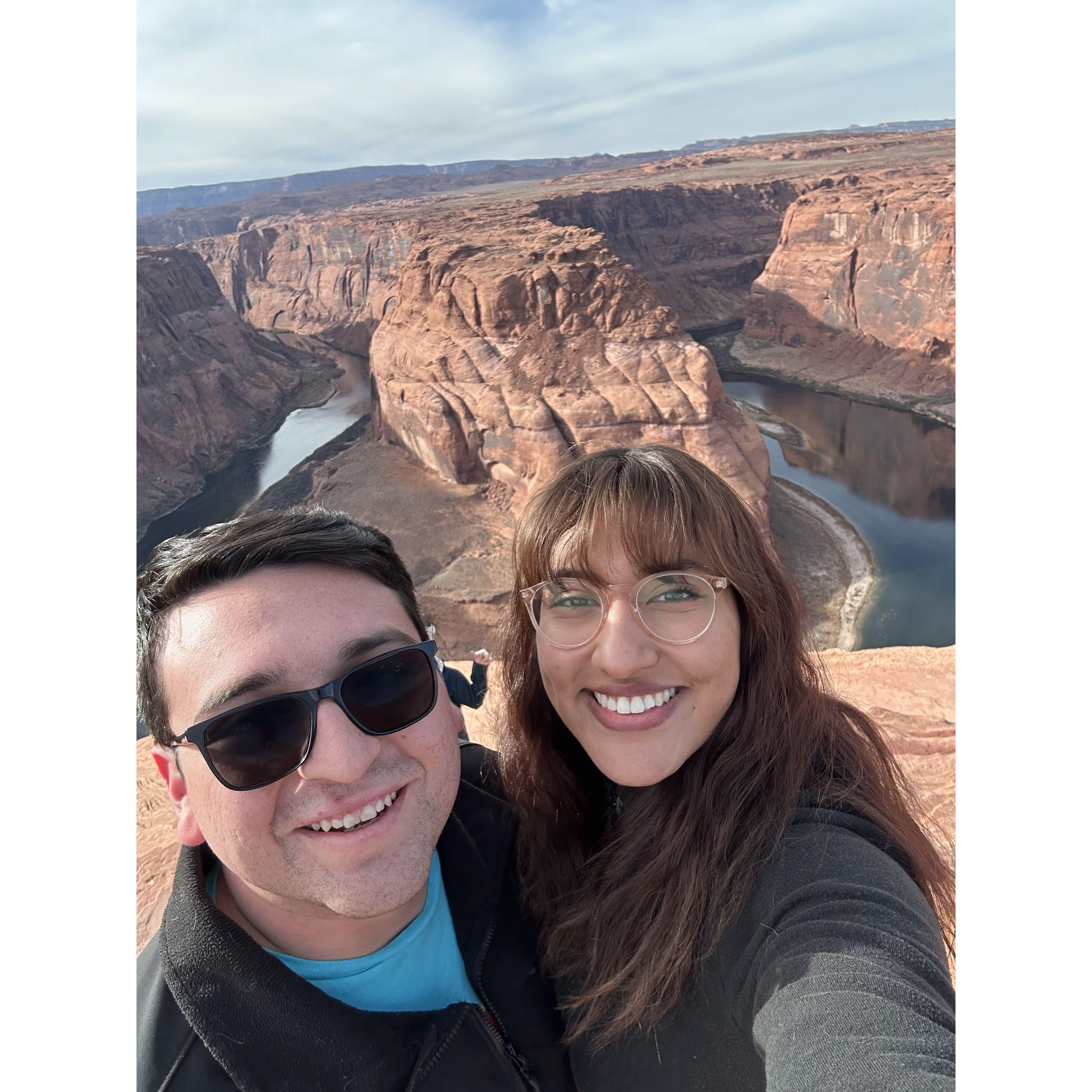 Our first time to Horseshoe Bend in Page, AZ