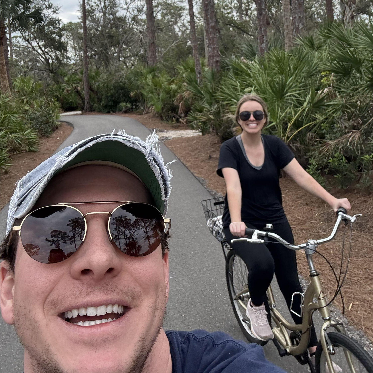 Just us on a little bike ride in Bonita Springs, FL