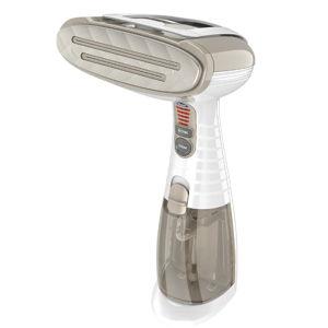 Conair Handheld Garment Steamer for Clothes, Turbo ExtremeSteam 1875W Fabric Steamer, Portable Handheld Design, Strong Penetrating Steam, White/Champagne