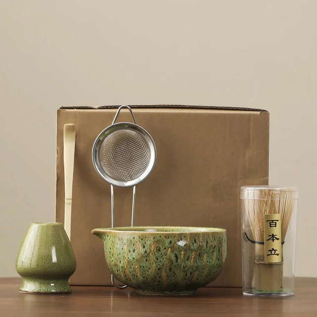 HanaKō Matcha Ceremony Set- 5-Piece - Green