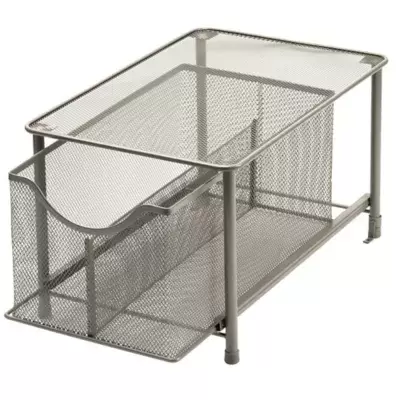 Squared Away™ Large Metal Mesh Cabinet Drawer