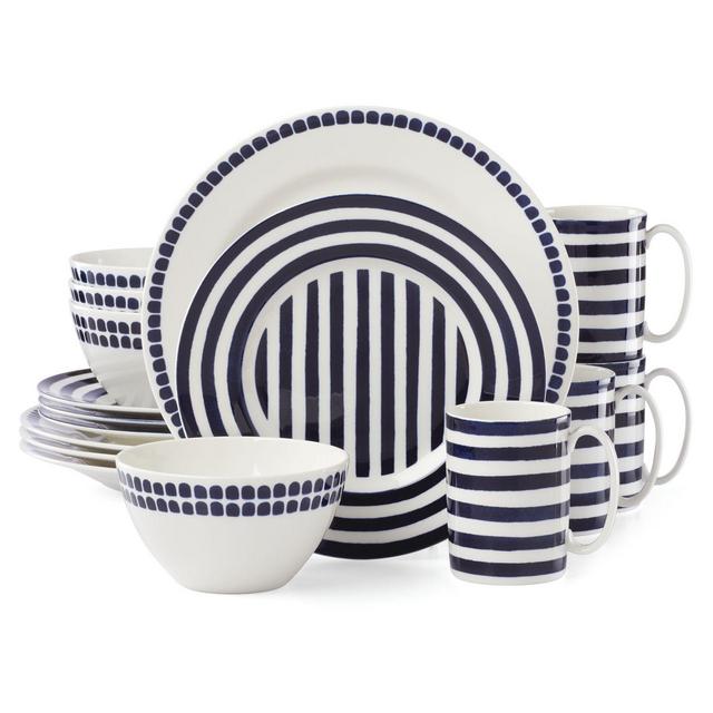 kate spade new york Charlotte Street North™ 16-Piece Dinnerware Set in Indigo