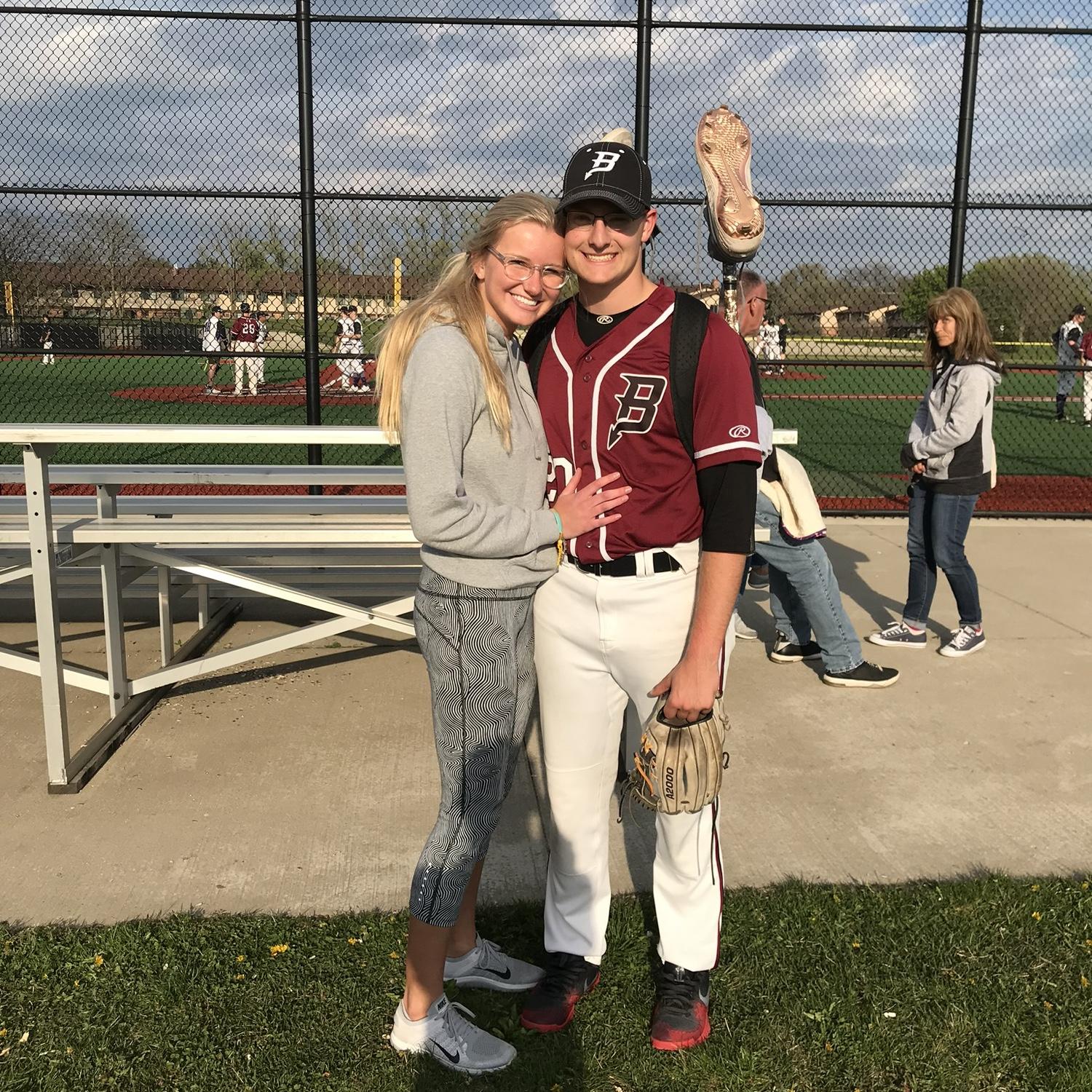 Post baseball game picture for Bradford