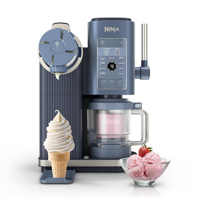 Ninja Creami Scoop & Swirl 13-in-1 Ice Cream and Soft Serve Maker, NC701BL | Ninja Creami Scoop and Swirl turns almost anything into ice cream and soft serve at a button touch, scooped or swirled