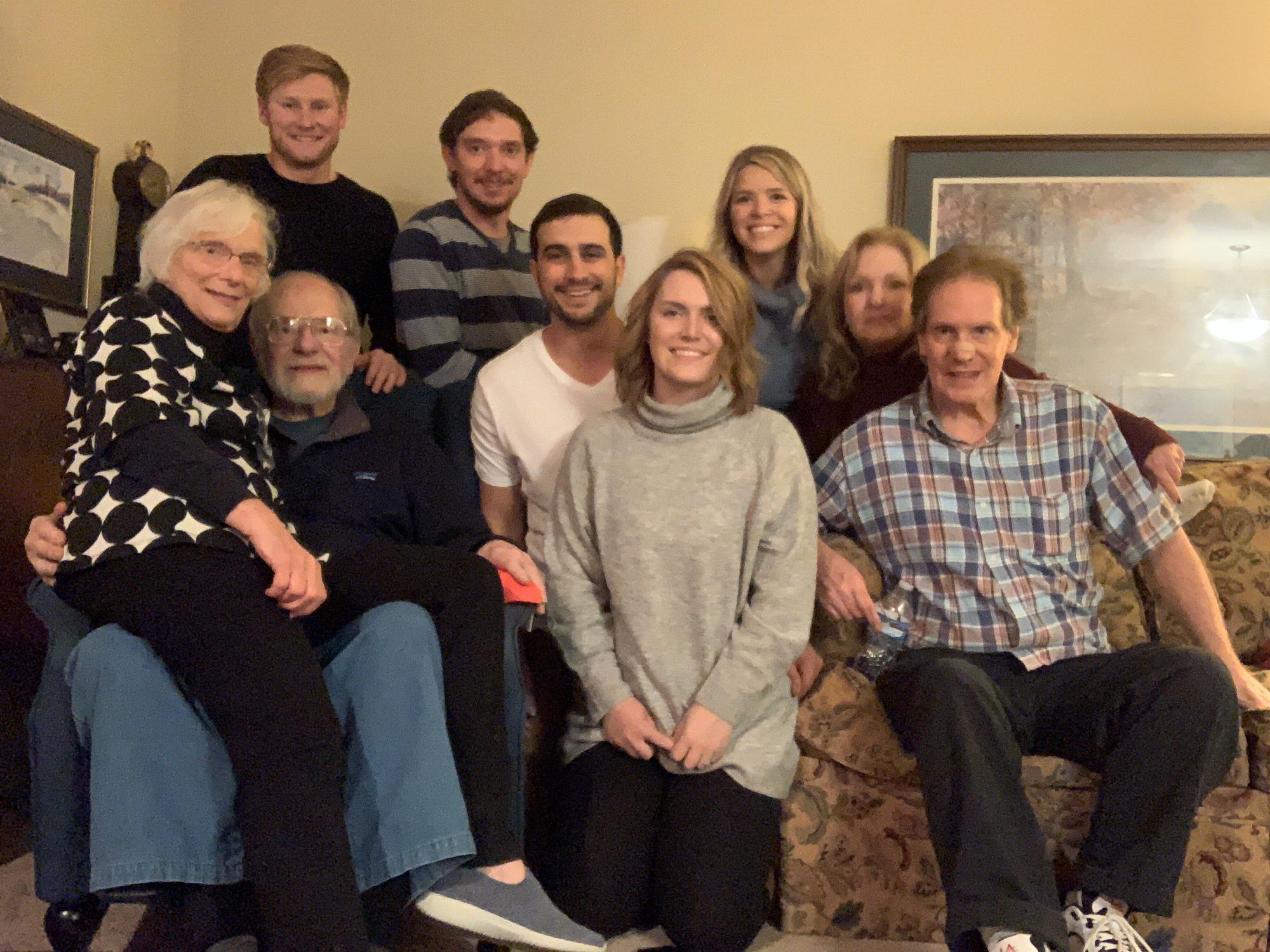 At Berquist family smorgasbord, Christmas 2019.