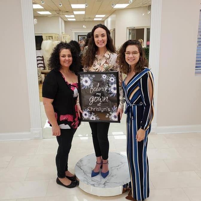 She said, "YES!", to the dress!