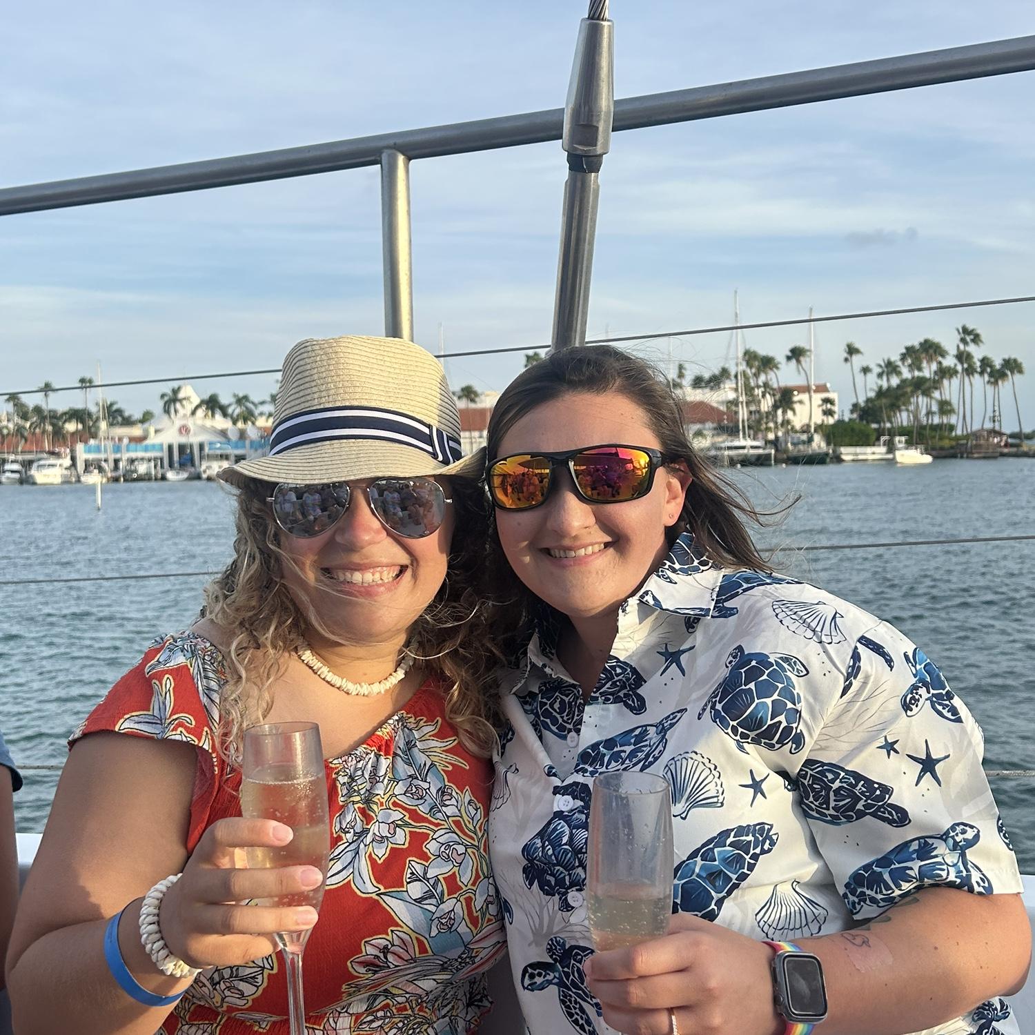 Sunset dinner cruise in Aruba was so beautiful