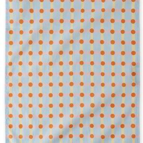 Dot Check Linen & Cotton Tea Towel